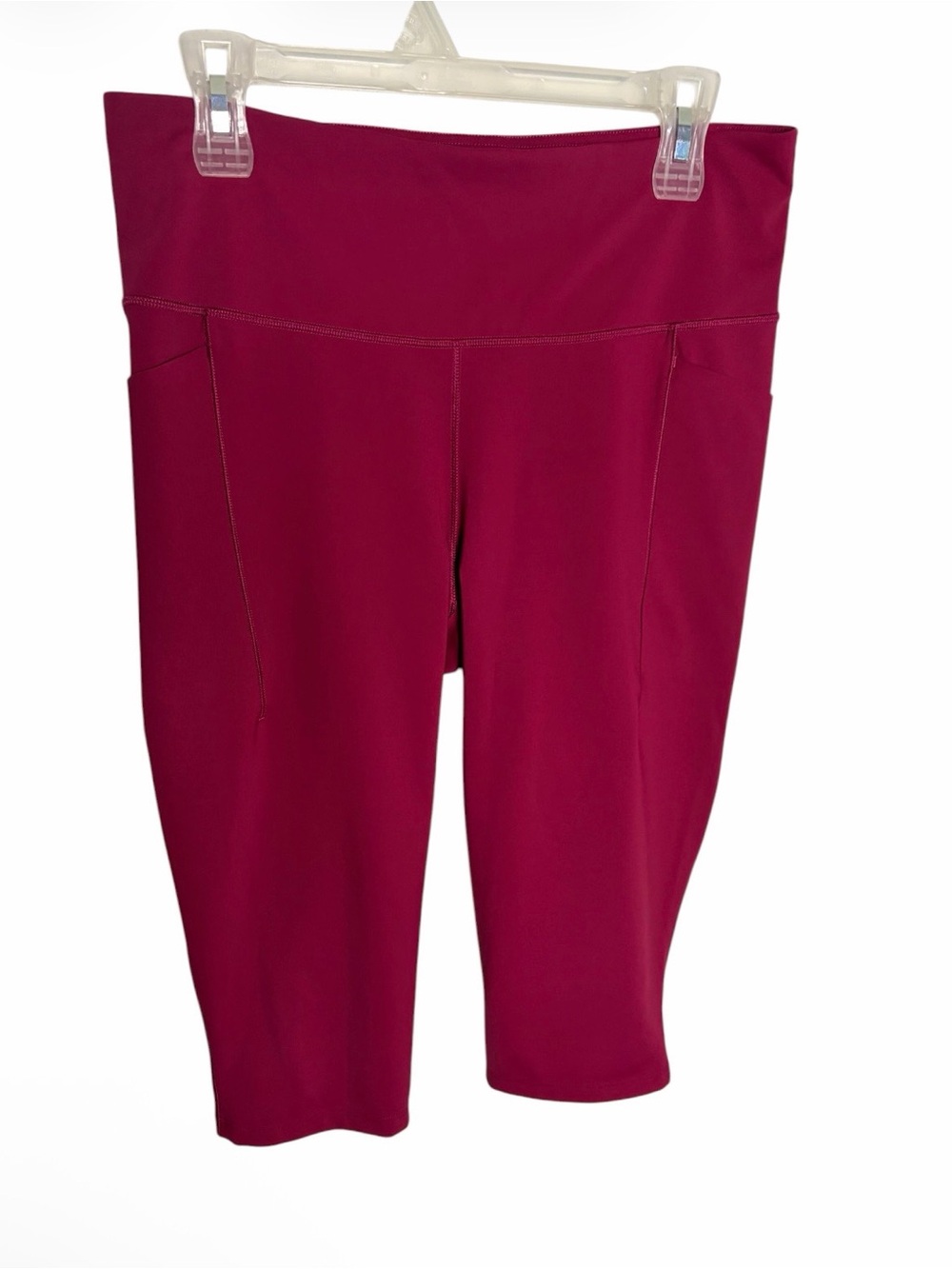 Calia fuchsia nylon workout capris with pockets size L